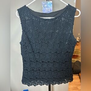 Talbots lace/ Eyelit Tank